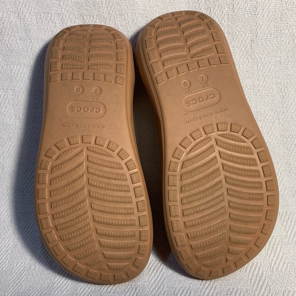 CROCS Pink/Tan Crush Slide - Picture 6 of 6